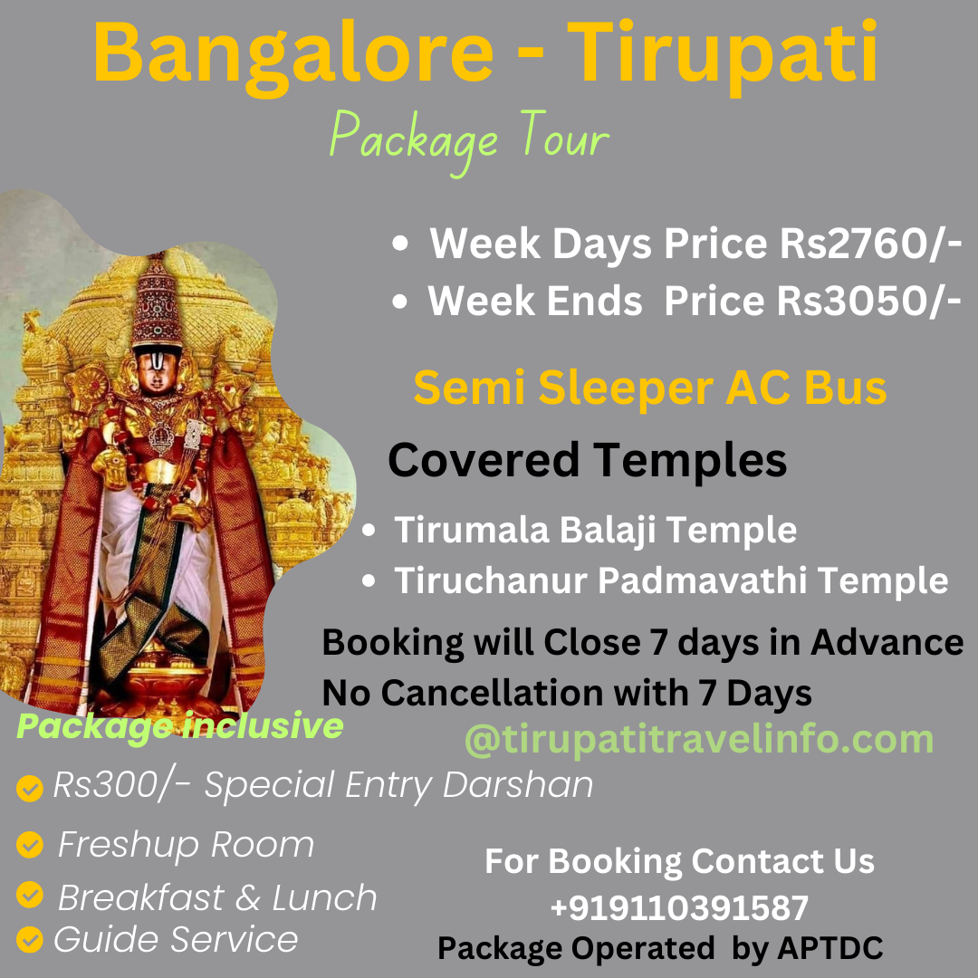 Bangalore to tirupati